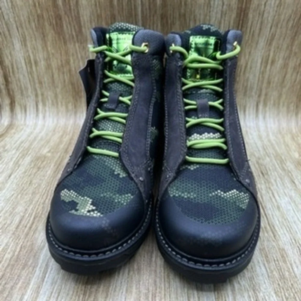 Wolverine Halo Forge Men's Size‎ 7 M Waterproof Camo Work Boots Green Black NEW